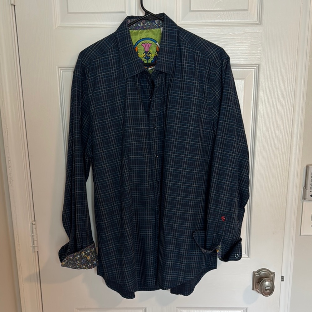 Robert Graham Men’s Blue Shirt XL